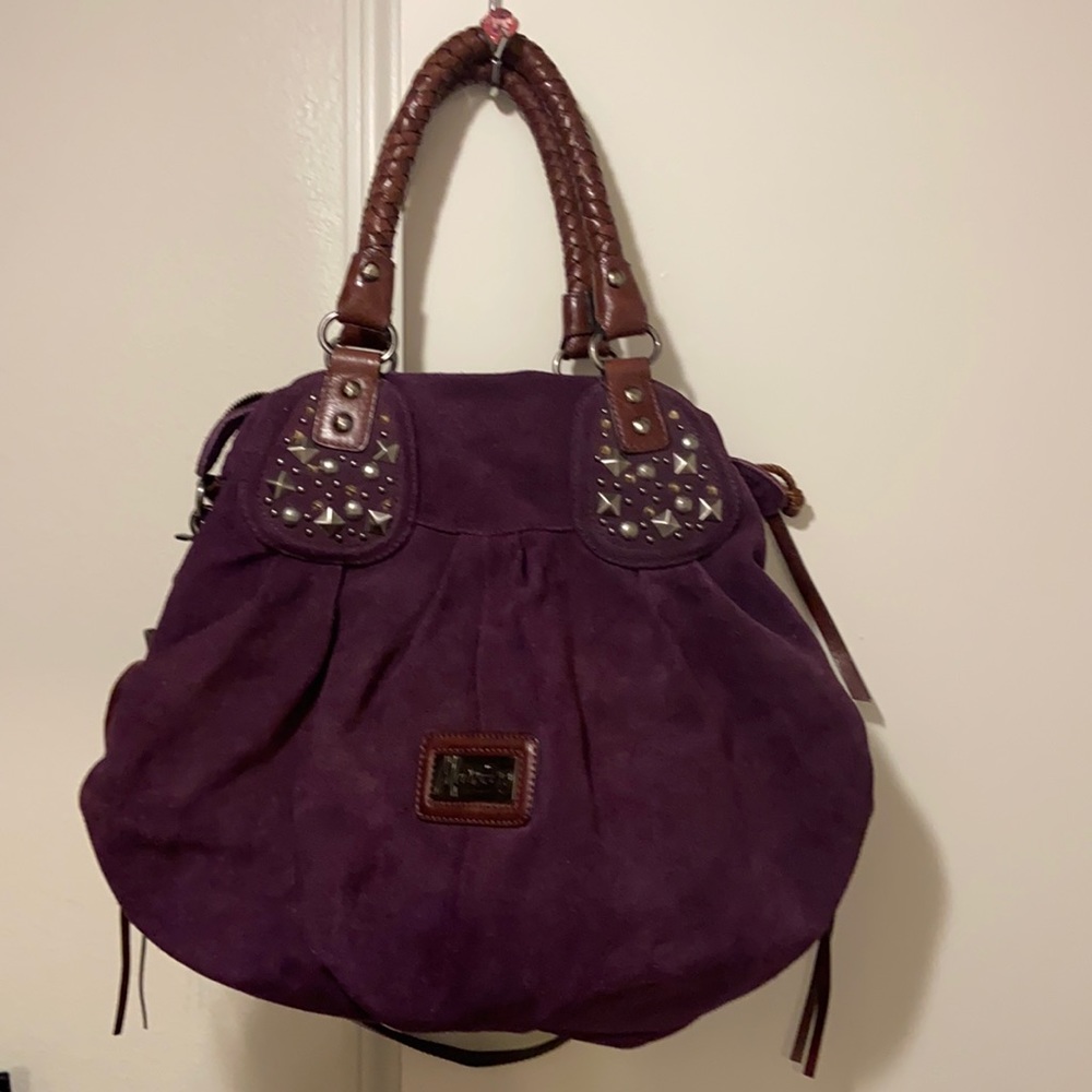 Guess Marciano real suede handbag large